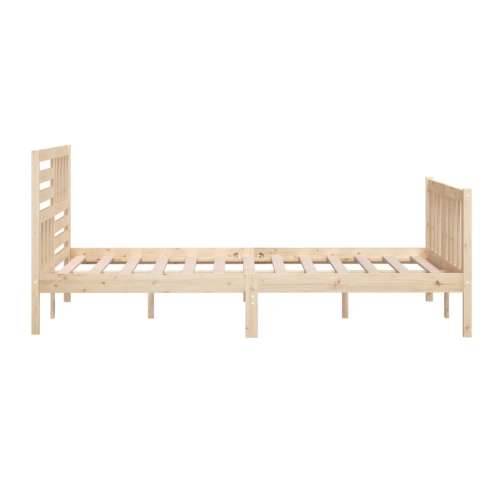 Okvir za krevet od masivnog drva 140 x 200 cm Cijena