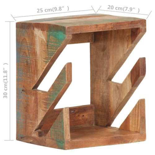 Zidni držač za skateboarde 25x20x30 cm masivno obnovljeno drvo - 1 masivno obnovljeno drvo Cijena