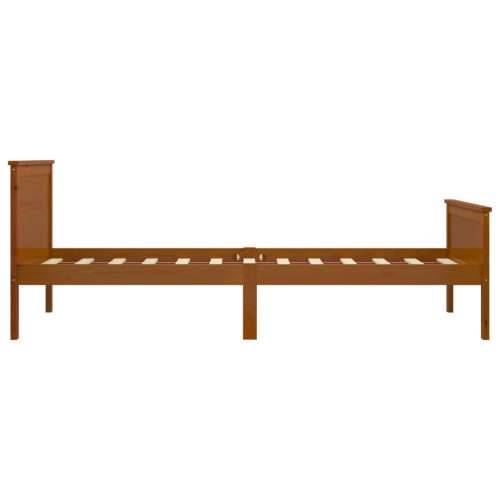 Okvir za krevet od masivne borovine smeđa boja meda 90 x 200 cm boja meda 90 x 200 cm Cijena