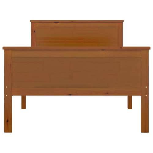Okvir za krevet od masivne borovine smeđa boja meda 90 x 200 cm boja meda 90 x 200 cm Cijena