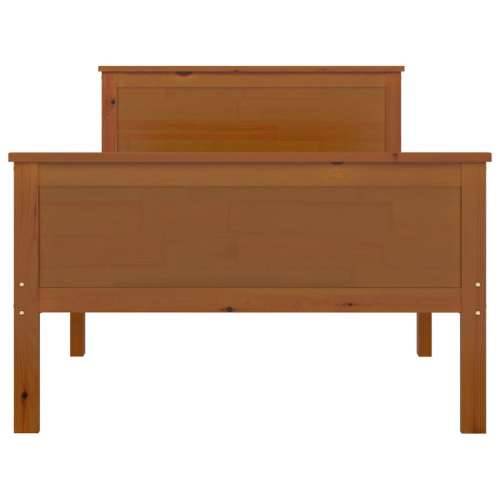 Okvir za krevet od masivne borovine boja meda 100 x 200 cm - boja meda 100 x 200 cm Cijena