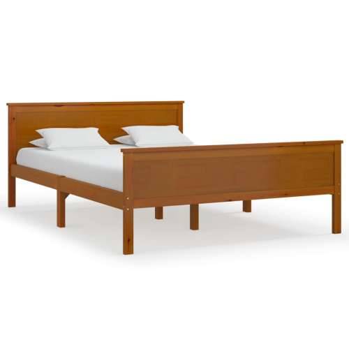 Okvir za krevet od masivne borovine boja meda 160 x 200 cm - boja meda 160 x 200 cm Cijena