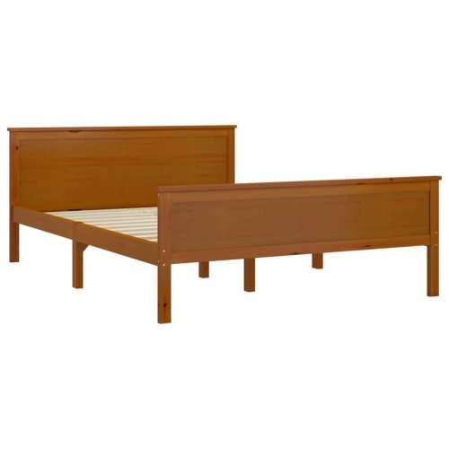 Okvir za krevet od masivne borovine boja meda 160 x 200 cm - boja meda 160 x 200 cm Cijena