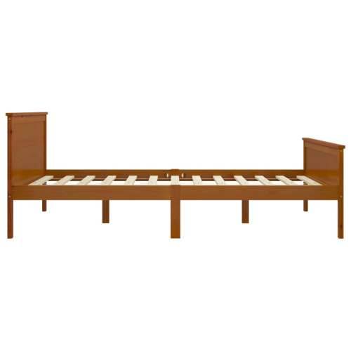 Okvir za krevet od masivne borovine boja meda 160 x 200 cm - boja meda 160 x 200 cm Cijena