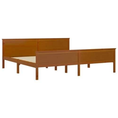 Okvir za krevet od masivne borovine boja meda 200 x 200 cm - boja meda 200 x 200 cm Cijena