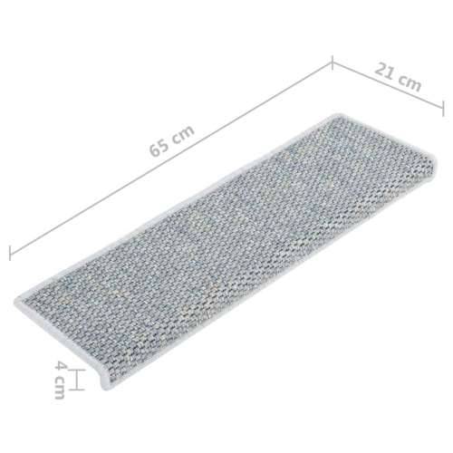 Ljepljivi tepisi za stepenice 15 kom 65x21x4 cm plavi - Plava 15 Cijena
