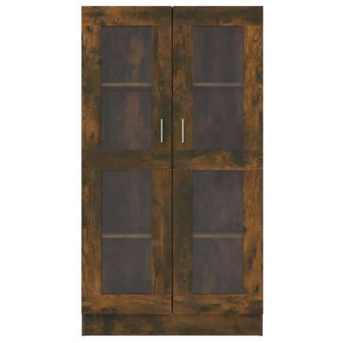 Vitrina boja dimljenog hrasta 82,5 x 30,5 x 185,5 cm drvena - Dimljeni hrast 1 150 cm Cijena