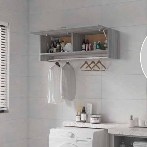 Ormar boja sivog hrasta 100x32,5x35 cm konstruirano drvo - Sivi hrast sonoma 100 x 32.5 x 35 cm 1 Cijena