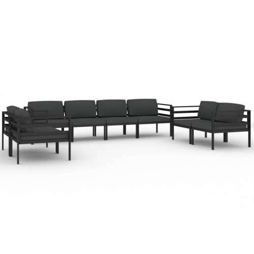 8-dijelna vrtna garnitura s jastucima aluminijska antracit - 6x kutna + 2x srednja 1 Cijena