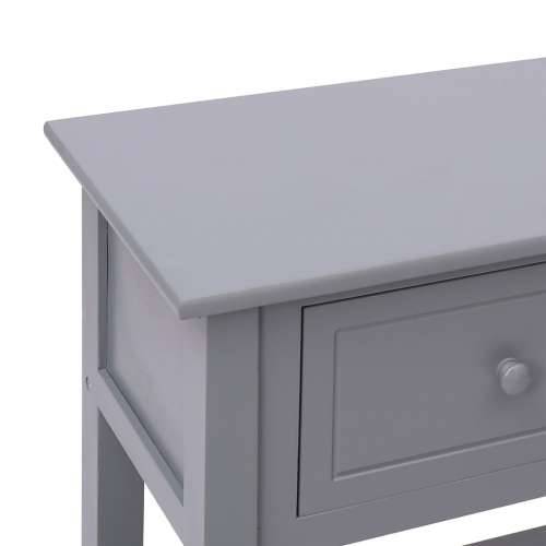 Komoda siva 108 x 30 x 76 cm od masivnog drva paulovnije  - Siva 1 Cijena