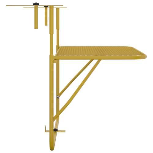 Balkonski stol zlatni 60 x 40 cm čelični Cijena