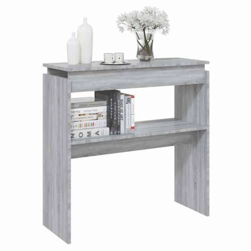 Konzolni stol boja sivog hrasta sonome 80x30x80 cm drveni - Sivi hrast sonoma 1 80 cm Cijena