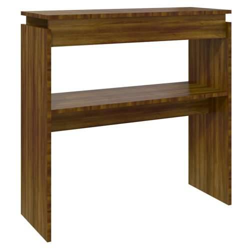 Konzolni stol boja smeđeg hrasta 80x30x80 cm konstruirano drvo - Smeđi hrast 1 80 cm Cijena