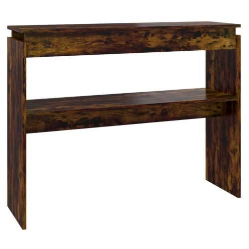Konzolni stol dimljeni hrast 102x30x80 cm od konstruiranog drva - Dimljeni hrast 1 102 cm Cijena