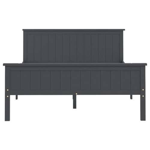 Okvir za krevet od masivne borovine sivi 160 x 200 cm - Siva 160 x 200 cm Cijena