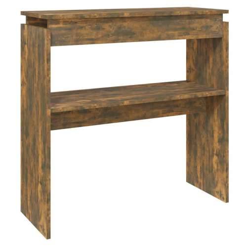 Konzolni stol boja hrasta 80 x 30 x 80 cm od konstruiranog drva - Dimljeni hrast 1 80 cm Cijena