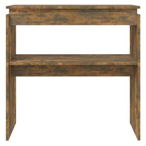 Konzolni stol boja hrasta 80 x 30 x 80 cm od konstruiranog drva - Dimljeni hrast 1 80 cm Cijena