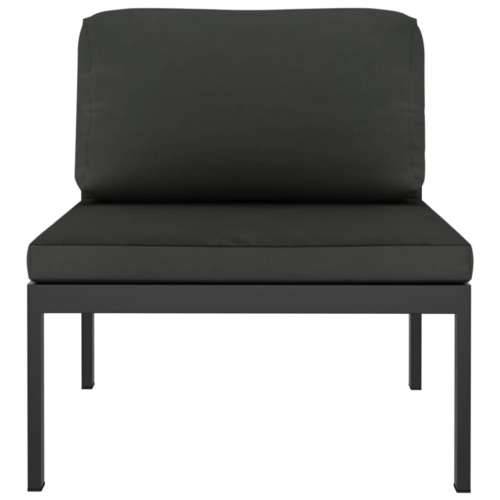 10-dijelna vrtna garnitura s jastucima aluminijska antracit - 6x srednja + 4x kutna 1 Cijena