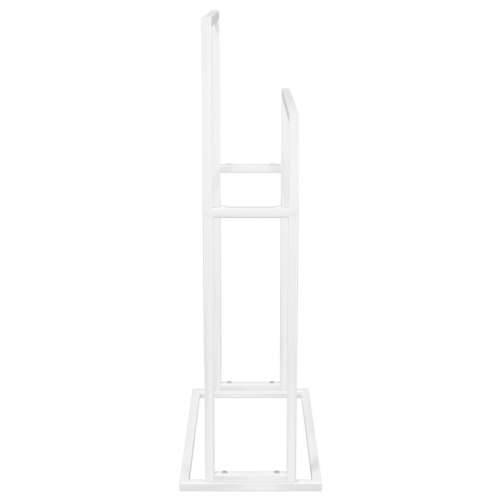 Samostojeći stalak za ručnike bijeli 48 x 24 x 78,5 cm željezni Cijena