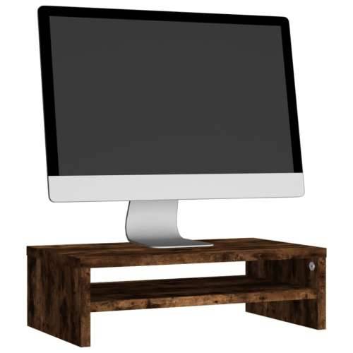Stalak za monitor boja dimljenog hrasta 42 x 24 x 13 cm drveni - Dimljeni hrast 1 Cijena