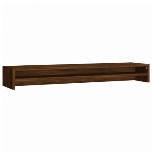 Stalak za monitor boja smeđeg hrasta 100 x 24 x 13 cm drveni - Smeđi hrast 1 Cijena