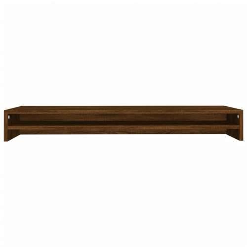 Stalak za monitor boja smeđeg hrasta 100 x 24 x 13 cm drveni - Smeđi hrast 1 Cijena
