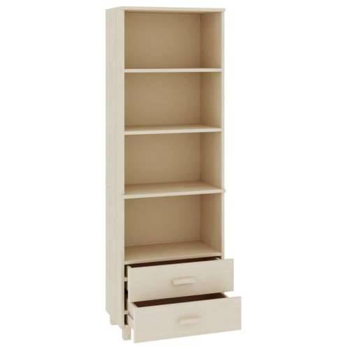 Visoka komoda HAMAR boja meda 60 x 35 x 180 cm masivna borovina - boja meda 1 Cijena