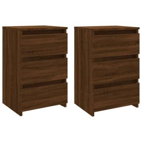 Noćni ormarići 2 kom smeđi hrast 40x35x62,5cm konstruirano drvo - Smeđi hrast 2 Cijena