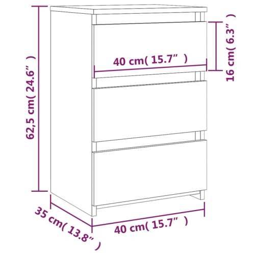 Noćni ormarići 2 kom smeđi hrast 40x35x62,5cm konstruirano drvo - Smeđi hrast 2 Cijena