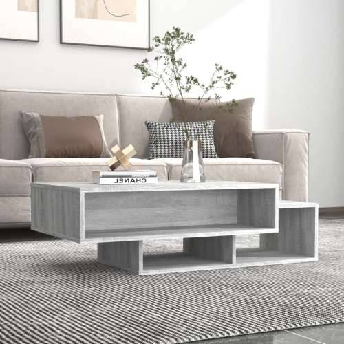Stolić za kavu siva boja hrasta sonome 105 x 55 x32 cm drveni - Sivi hrast sonoma 1 Cijena