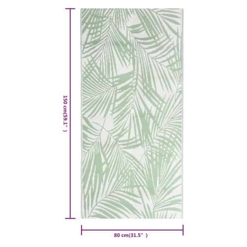 Vanjski tepih ARAKIL zeleni 80 x 150 cm PP - Zelena 80 x 150 cm 1 Cijena