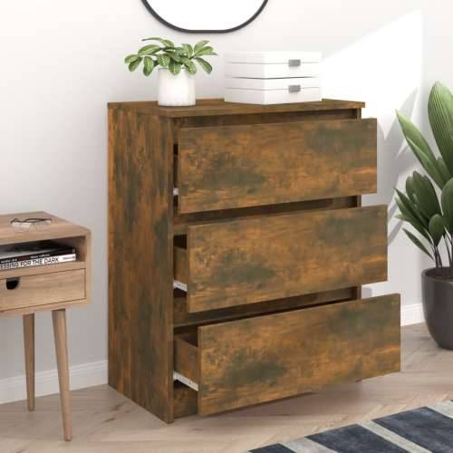 Komoda boja dimljenog hrasta 60 x 35 x 76 cm konstruirano drvo - Dimljeni hrast 1 Cijena