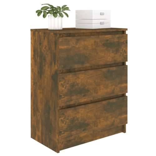 Komoda boja dimljenog hrasta 60 x 35 x 76 cm konstruirano drvo - Dimljeni hrast 1 Cijena