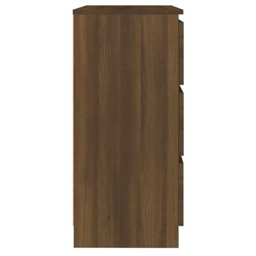 Komoda boja smeđeg hrasta 60 x 35 x 76 cm konstruirano drvo - Smeđi hrast 1 Cijena