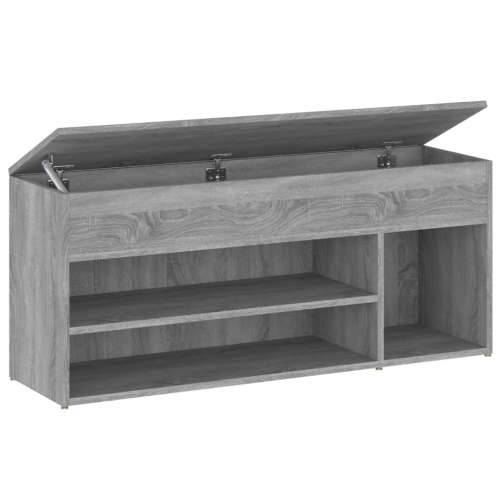 Klupa za cipele boja sivog hrasta 105x30x45cm konstruirano drvo - Sivi hrast sonoma 105 x 30 x 45 cm 1 Cijena