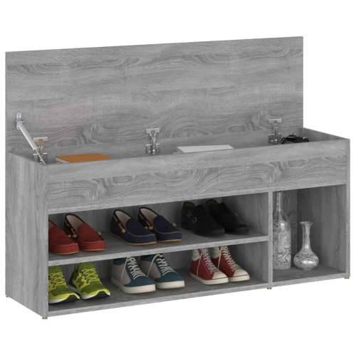 Klupa za cipele boja sivog hrasta 105x30x45cm konstruirano drvo - Sivi hrast sonoma 105 x 30 x 45 cm 1 Cijena