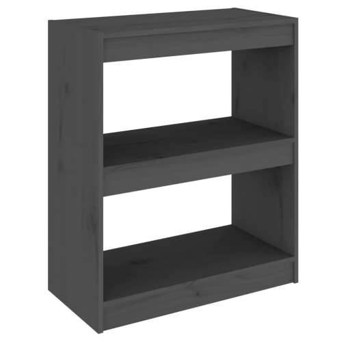 Ormarić za knjige / pregrada sivi 60x30x71,5 cm od borovine - Siva 1 71.5 cm Cijena
