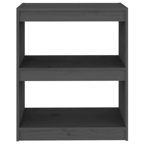 Ormarić za knjige / pregrada sivi 60x30x71,5 cm od borovine - Siva 1 71.5 cm Cijena