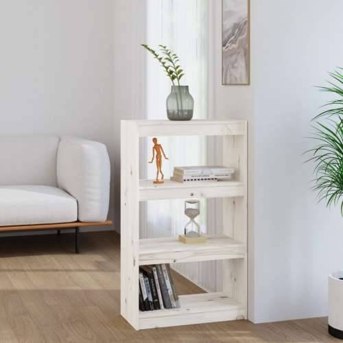 Ormarić za knjige / pregrada bijeli 60x30x103,5 cm od borovine - Bijela 1 103.5 cm Cijena