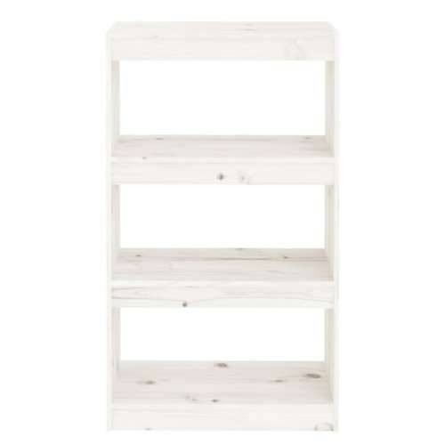 Ormarić za knjige / pregrada bijeli 60x30x103,5 cm od borovine - Bijela 1 103.5 cm Cijena