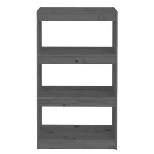 Ormarić za knjige / pregrada sivi 60x30x103,5 cm od borovine - Siva 1 103.5 cm Cijena