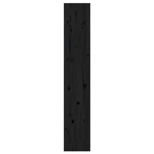 Ormarić za knjige / pregrada crni 60x30x167,5 cm od borovine - Crna 1 167.5 cm Cijena