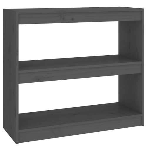 Ormarić za knjige / pregrada sivi 80x30x71,5 cm od borovine - Siva 1 71.5 cm Cijena
