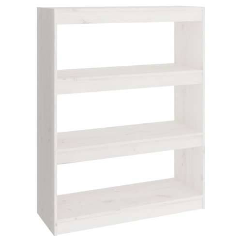 Ormarić za knjige / pregrada bijeli 80x30x103,5 cm od borovine - Bijela 1 103.5 cm Cijena