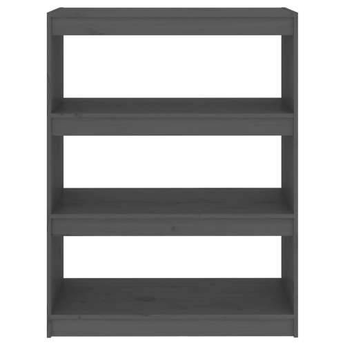 Ormarić za knjige / Paravan - Sobna pregrada sivi 80x30x103,5 cm borovina - Siva 1 103.5 cm Cijena