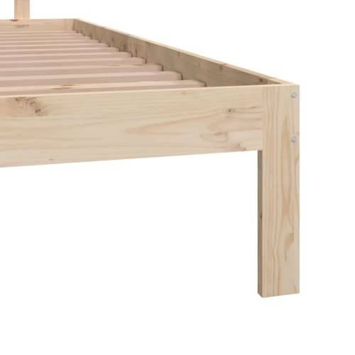 Okvir za krevet od masivne borovine 160 x 200 cm - Prirodna 160 x 200 cm Cijena