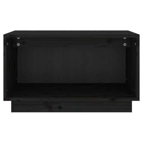 TV ormarić crni 60 x 35 x 35 cm od masivne borovine - Crna 1 Cijena