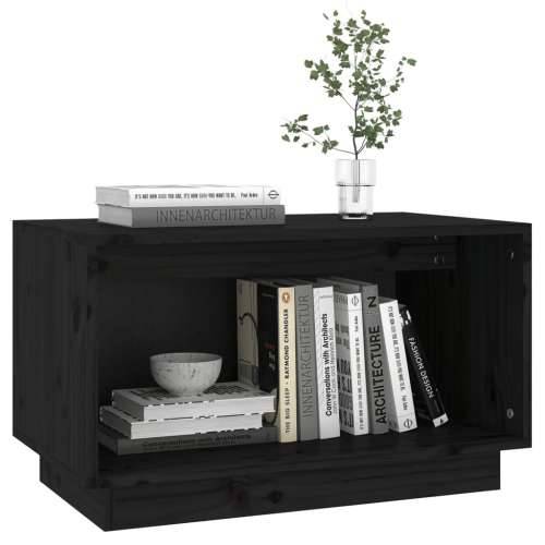TV ormarić crni 60 x 35 x 35 cm od masivne borovine - Crna 1 Cijena