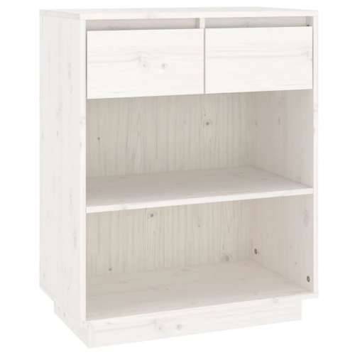 Konzolni ormarić bijeli 60 x 34 x 75 cm od masivne borovine - Bijela 1 Cijena