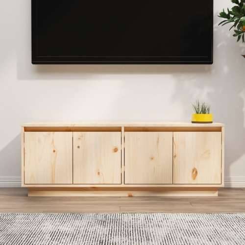 TV ormarić 110 x 34 x 40 cm od masivne borovine - Prirodna 1 Cijena